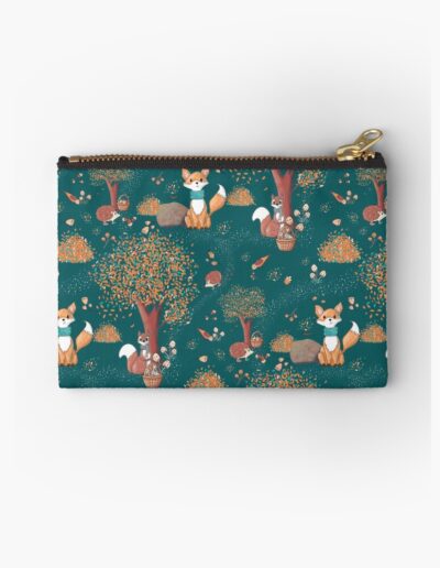 trousse motif animaux de la forêt